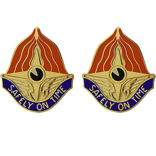 109th Aviation Battalion Unit Crest (Safely on Time) Army Unit Crests