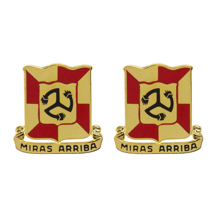 111th Sustainment Brigade Unit Crest (Miras Arriba) Army Unit Crests
