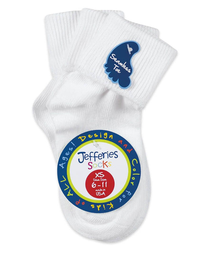 3 Pair Pack: Seamless Turn Cuff Socks