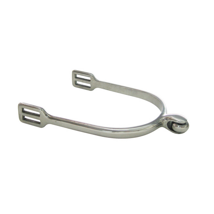 AJ Tack Stainless Steel Soft Touch Smooth Roller English Spur - Ladies