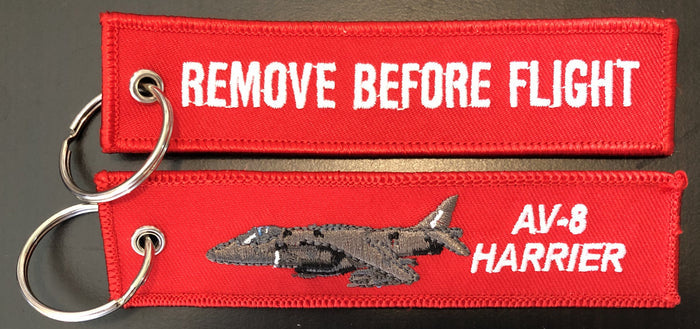 AV-8 Harrier REMOVE BEFORE FLIGHT Key Ring