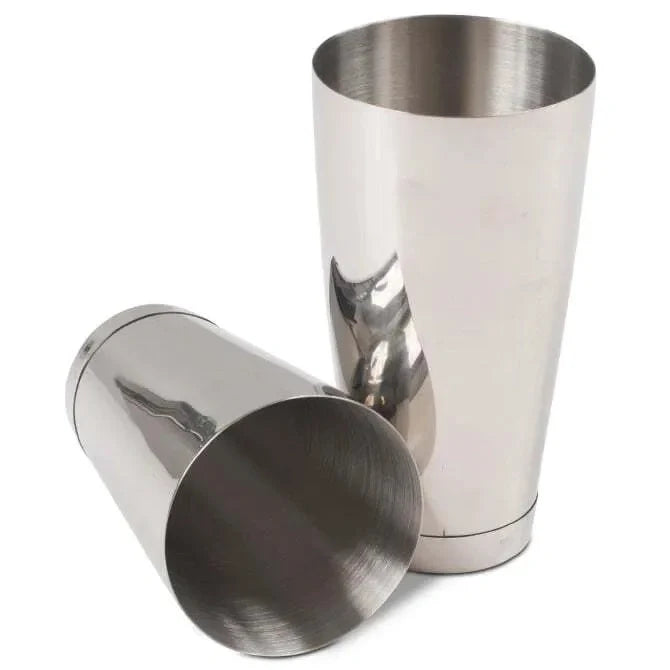 1230 Barfly Cocktail Shaker Set separate , on side shown on white background.