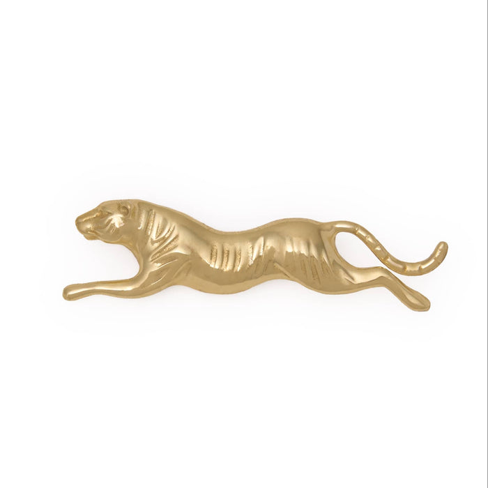 Bianca Tiger Brooch Brass Brooch