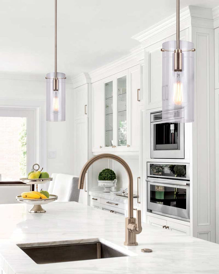 Pendant Canarm IPL759A01GD Joni 1 Light Pendant in Gold Canarm