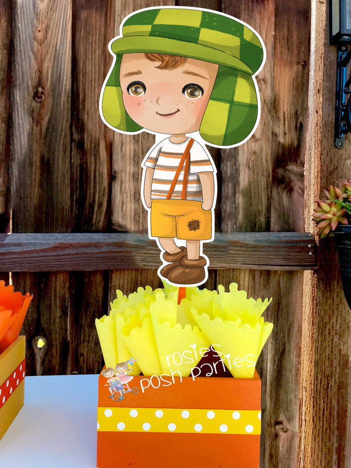 Chavo del ocho 8 birthday party theme centerpiece decoration