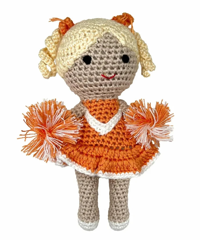 Cheerleader Bamboo Crochet Rattles