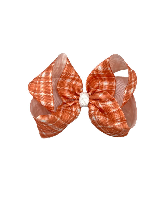 Cinnamon Plaid Bow