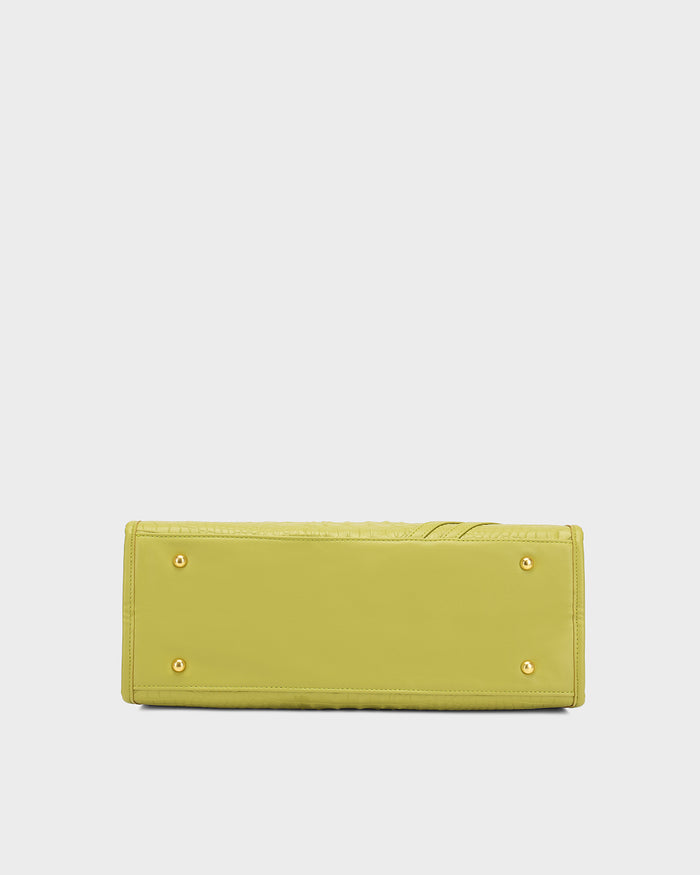 City scape Tote in Avocado Green
