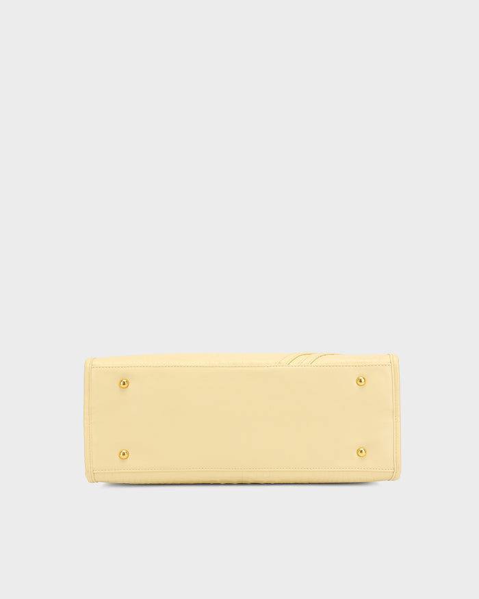 City scape Tote in Champagne Yellow