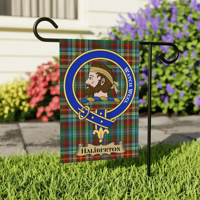 Haliburton Scottish Clan Crest Garden Flag