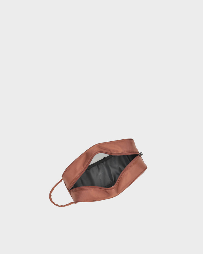 Clarity Toiletry Bag in Brown
