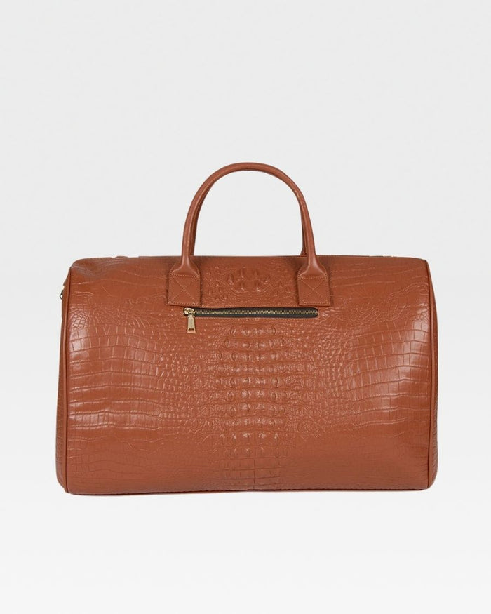 Classic Overnight Travel Set in Caramel