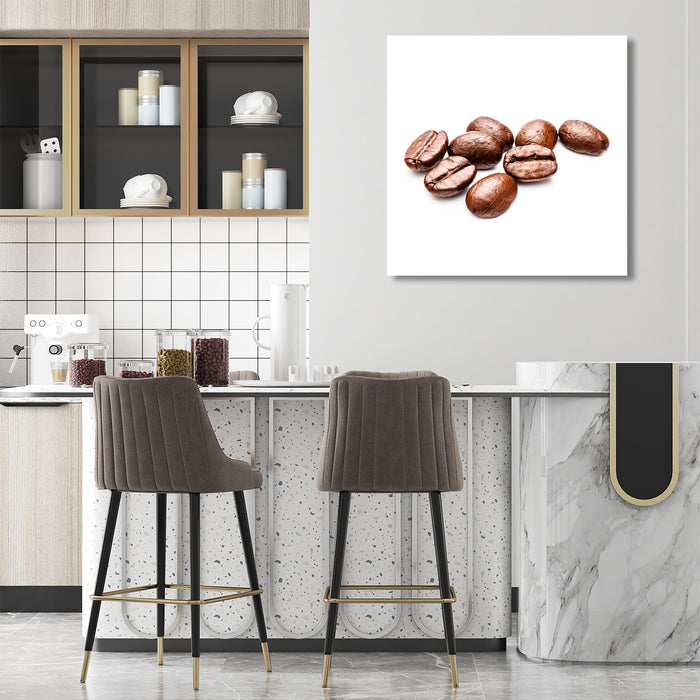 Coffee Beans On White Background, Photography