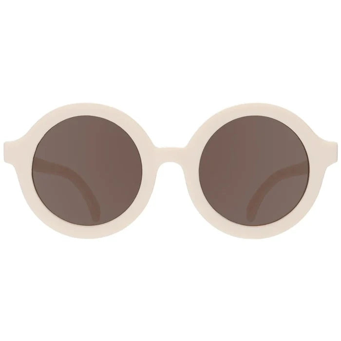 Cream Euro Round Sunglasses