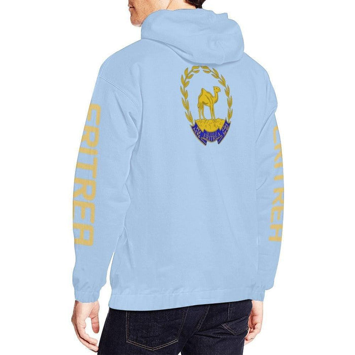 Blue Men Print Hoodie - Natna Shop