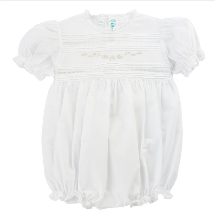 Feltman White Floral Bullions & Lace Bubble