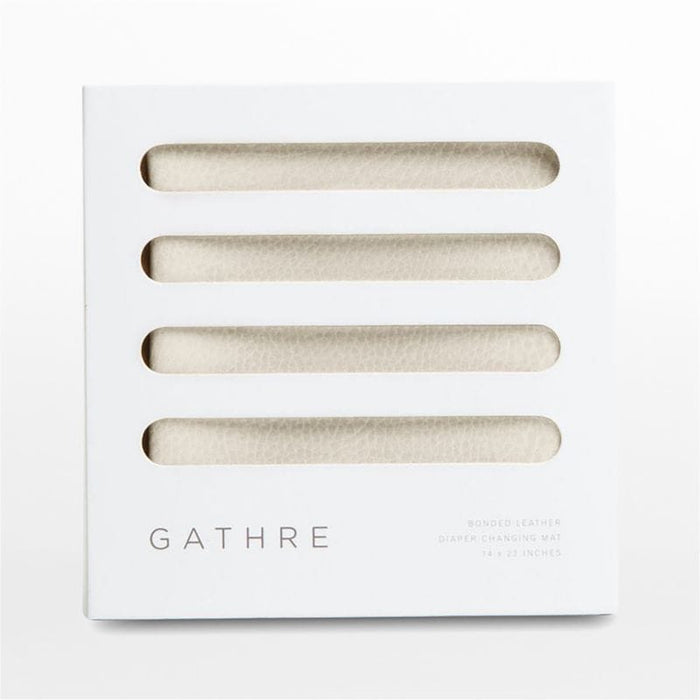 Gathre Micro+ Ivory Bonded Leather Baby Changing Pad