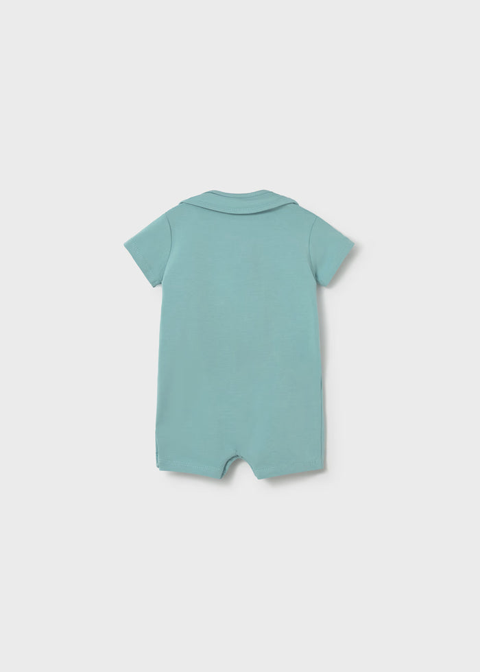 Glass Green Bunny Romper & Bib