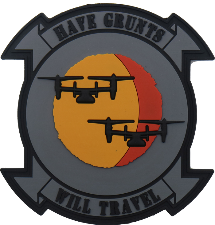 Have Grunts Will Travel V-22 PVC- with Hook and Loop