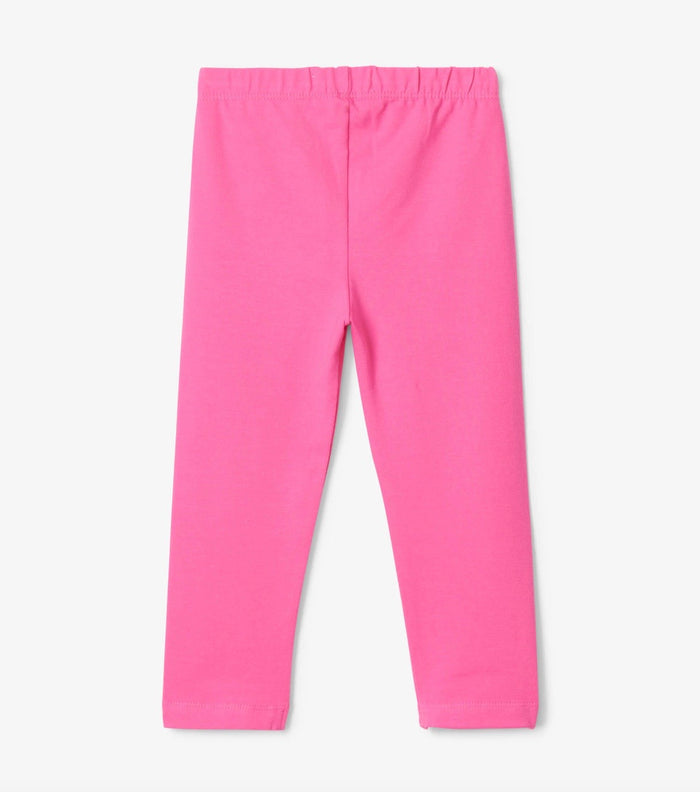 Hot Pink Carmine Rose Basic Leggings