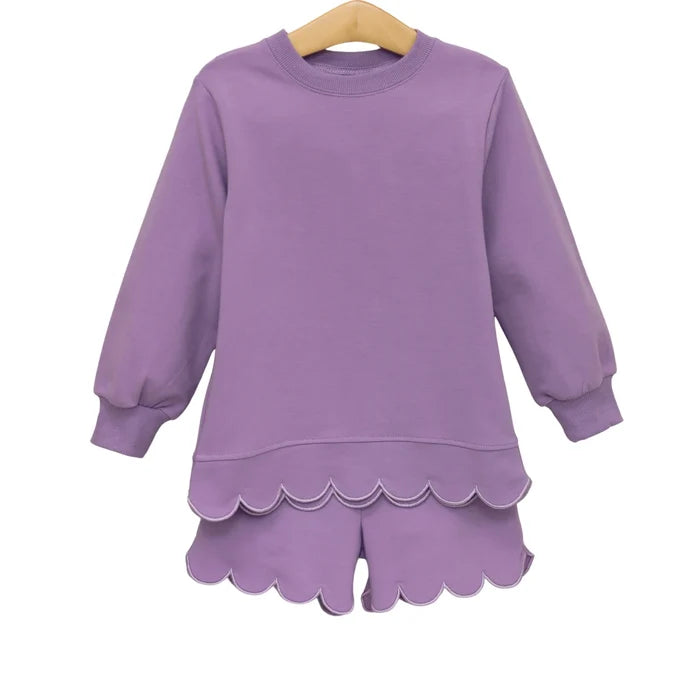 Lavender Sophia Scalloped Set