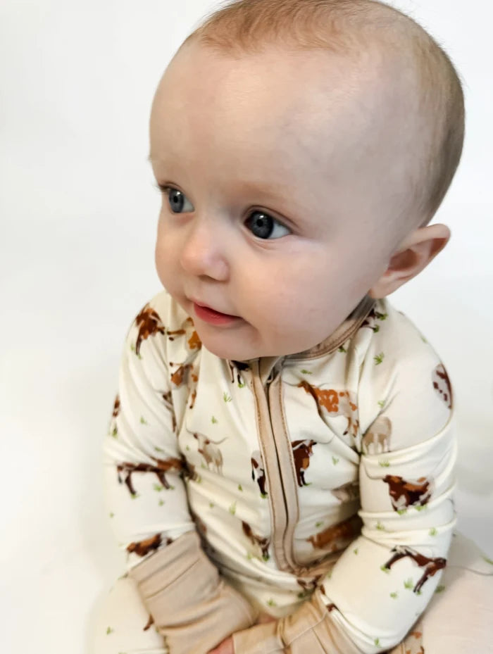 Longhorn Zipper Pajama