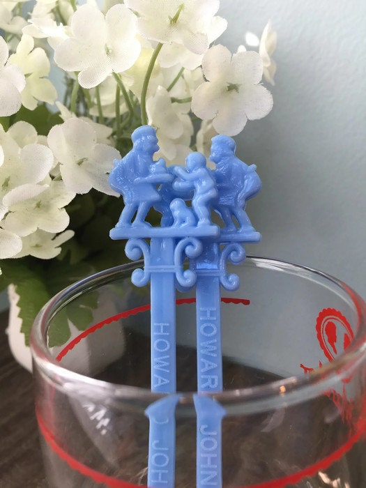 Mid Century Howard Johnson's Swizzle Sticks at Duckwells