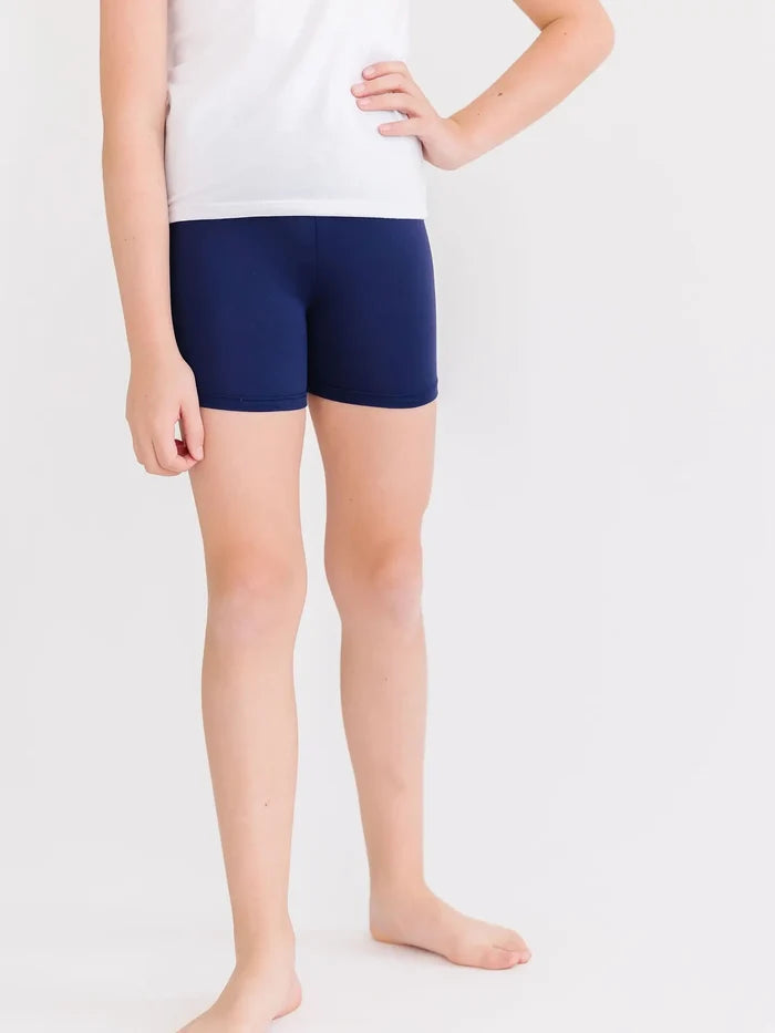 Navy Twirl Shorts