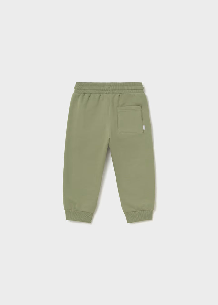 Olive Cuffed Fleece Trousers