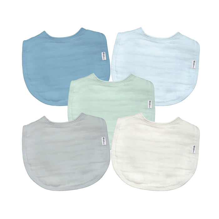Organic Cotton Muslin Bibs (5pk)