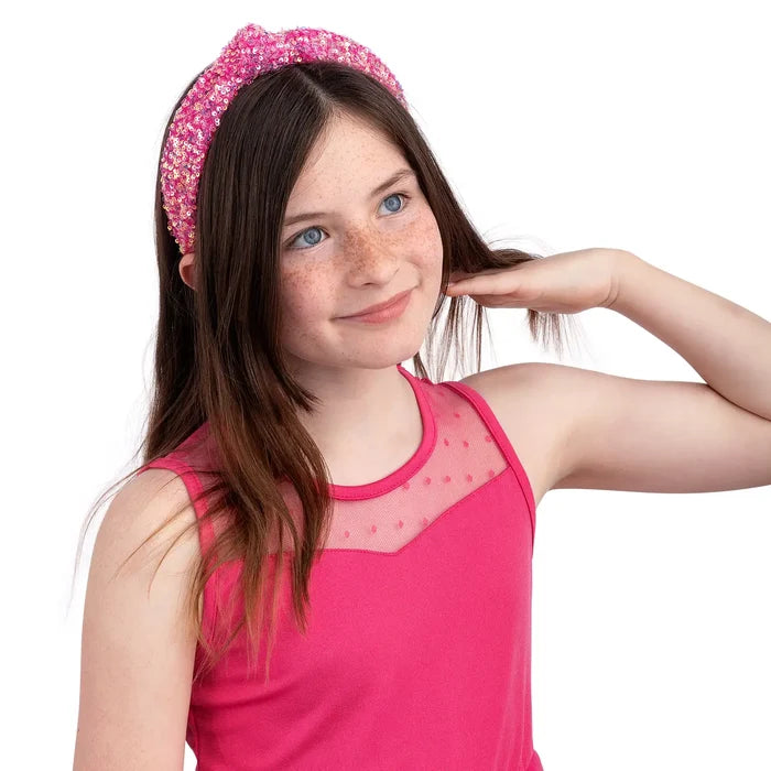 Pink Sequin Sparkle Headband