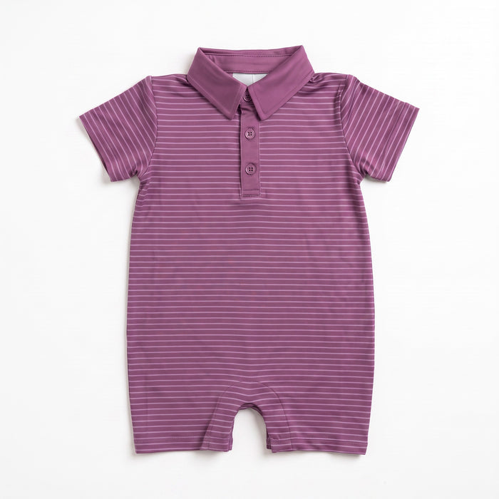 Plum Stripe Tripp Romper