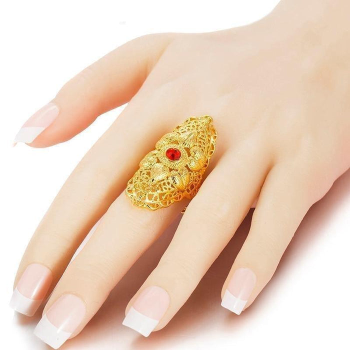 Red Stone Wedding Ring - Natna Shop