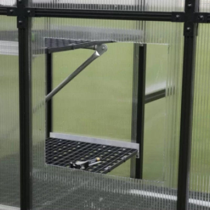 Riverstone Industries 18" Louver Wall Mounted Window With Solar Powered Opener - mygreenhousestore.com