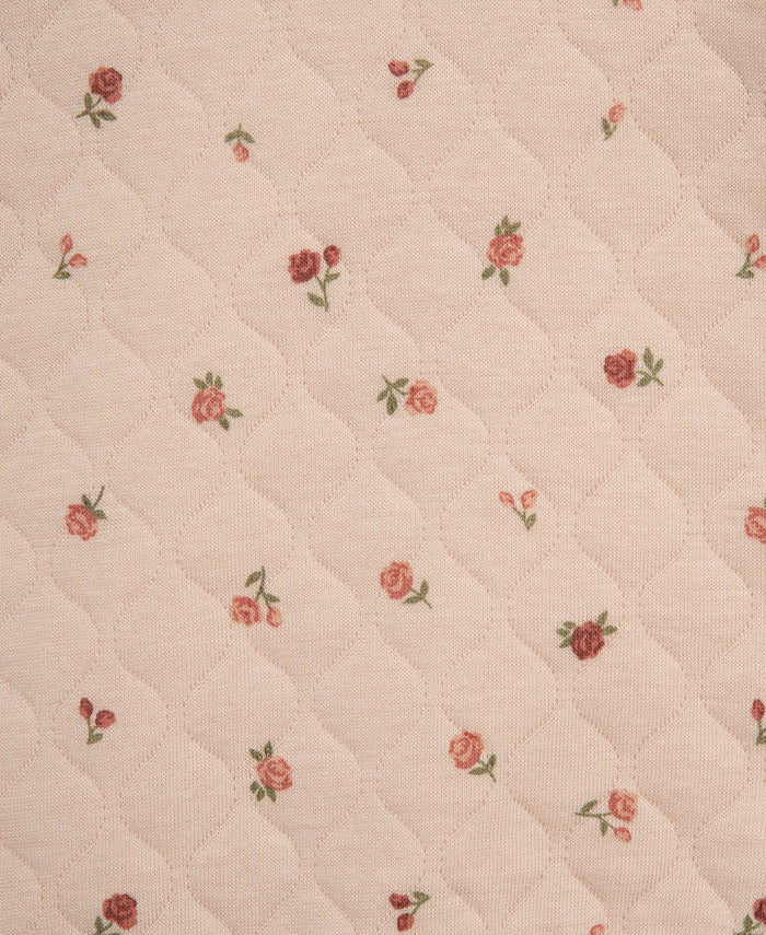 Rose Quilted Sweatshirt Set