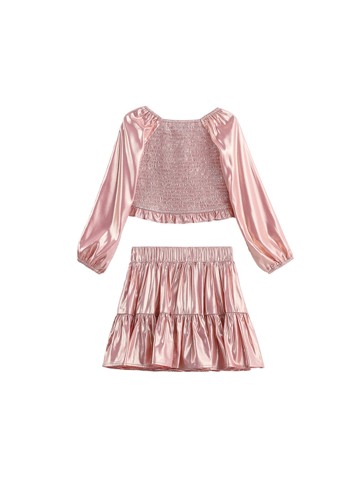 Rosy Glow Skirt Set