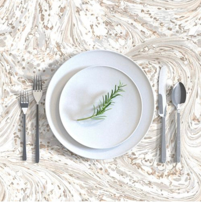 Safari Neutral Rectangular Tablecloth MADE TO ORDER