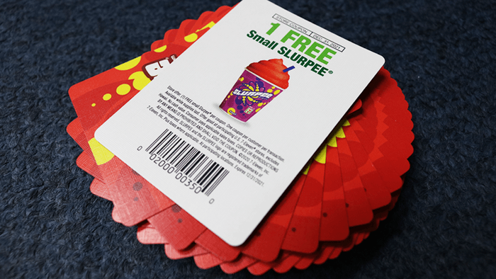 PlayingCardDecks.com-Slurpee Red 2020 Bicycle Playing Cards