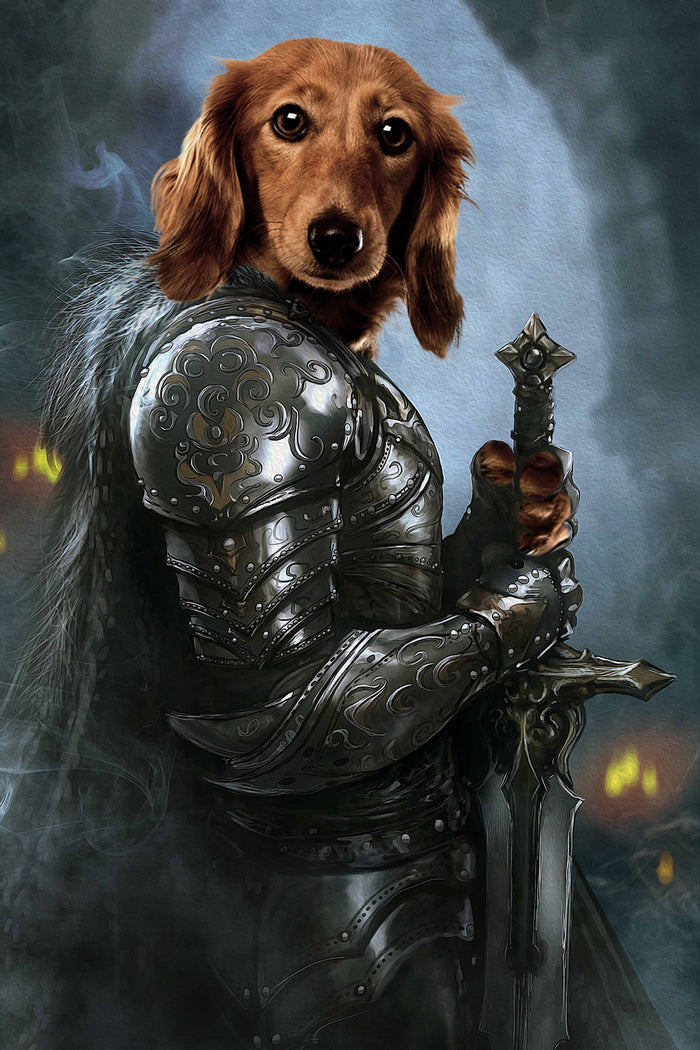 The Protector Custom Pet Portrait - Noble Pawtrait