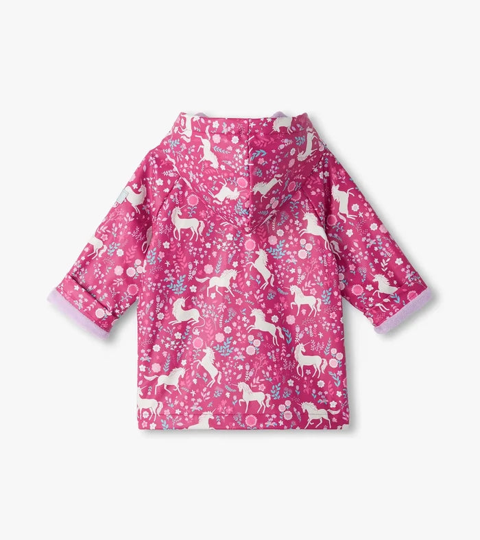 Unicorn Forest Snap Rain Coat