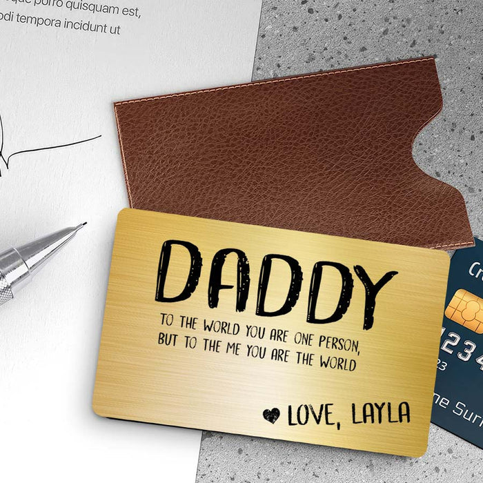 Wallet Card for Dad | 1st Father’s Day Gift
