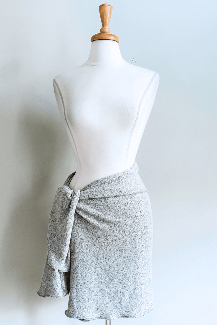 Wanderlust Wrap in Grey Vegan Cashmere from Diane Kroe