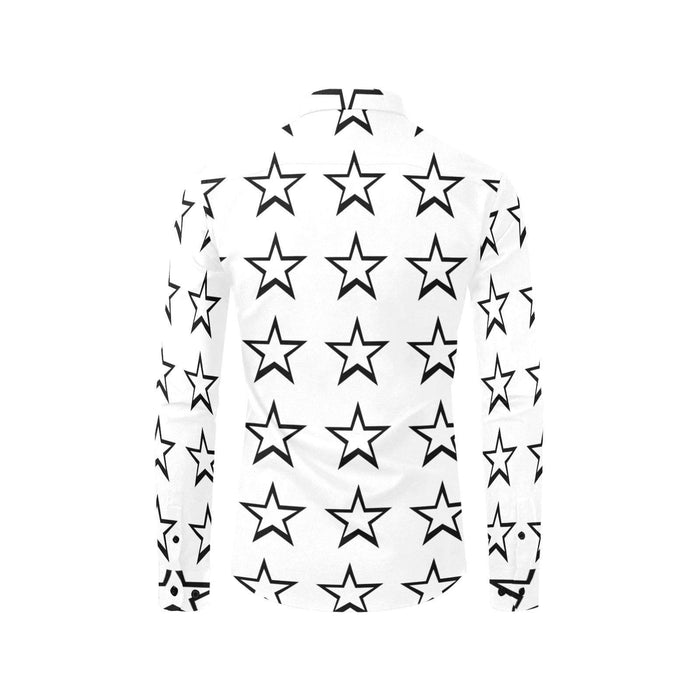 White Shirt Star Print - Natna Shop