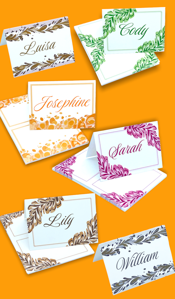 Winetone Feather Place Card Pack