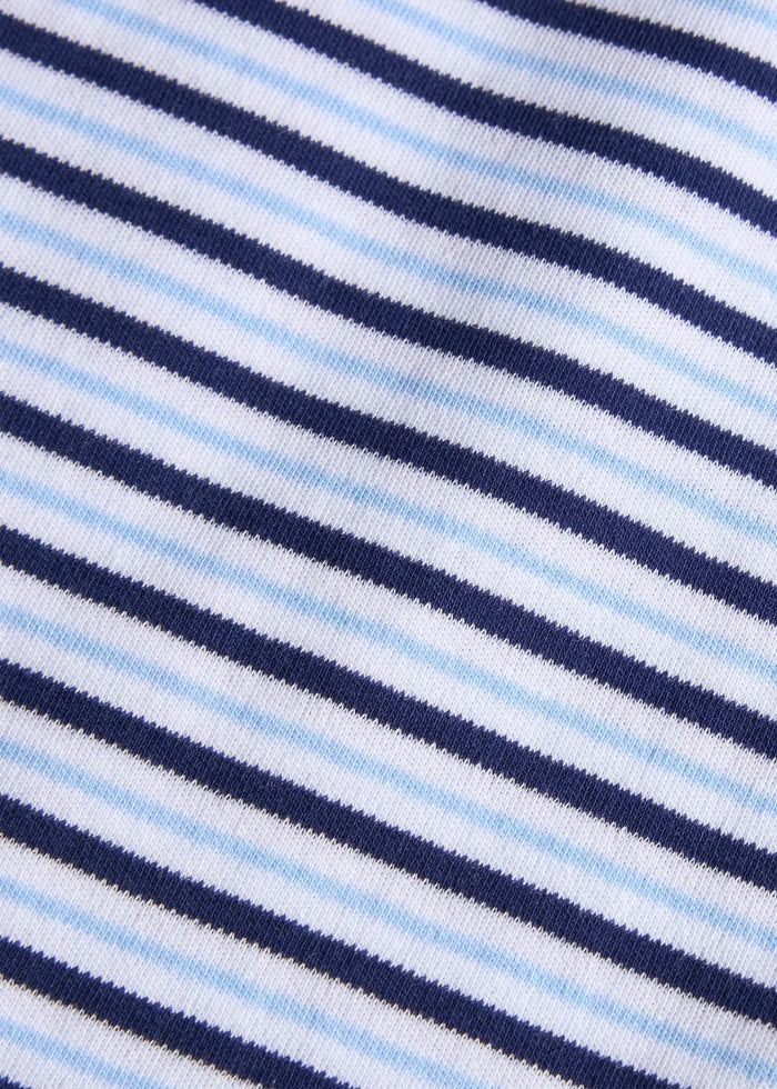 Winslow Stripe LS Peter Pan Polo Romper