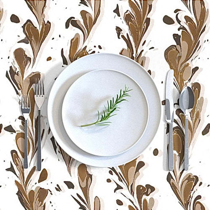 Woodland Chestnut Rectangular Tablecloth MADE TO ORDER