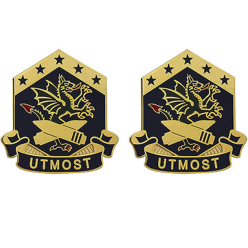 110th Chemical Battalion Unit Crest (Utmost) Army Unit Crests