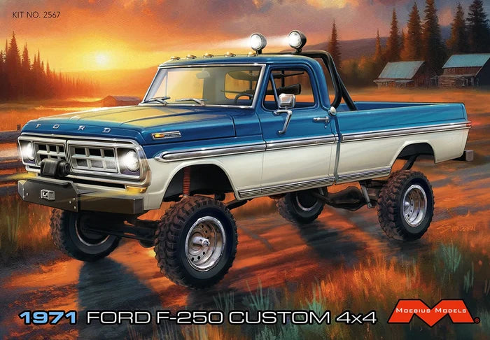 1971 Ford F-250 Custom 4x4 Moebius 1:25