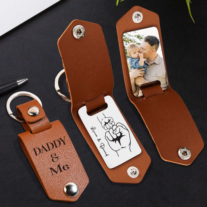 1st Father’s Day Gift | First Bump Keychain for Dad From Son