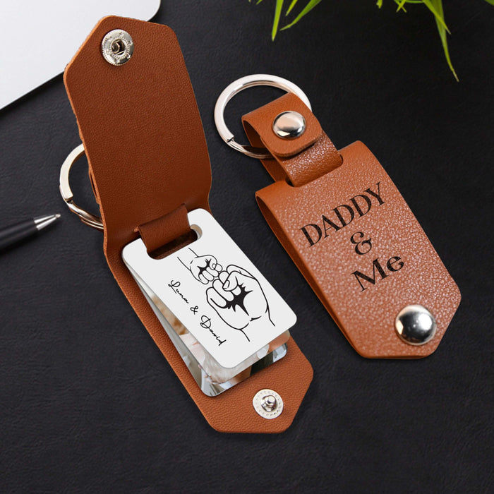 1st Father’s Day Gift | First Bump Keychain for Dad From Son
